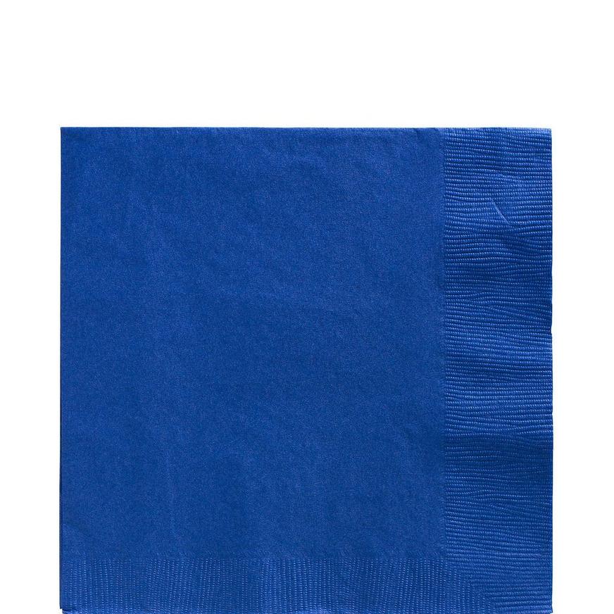 Royal Blue Paper Lunch Napkins, 6.5in, 100ct